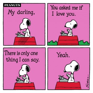 Snoopy My Darling Love You - Greeting Card